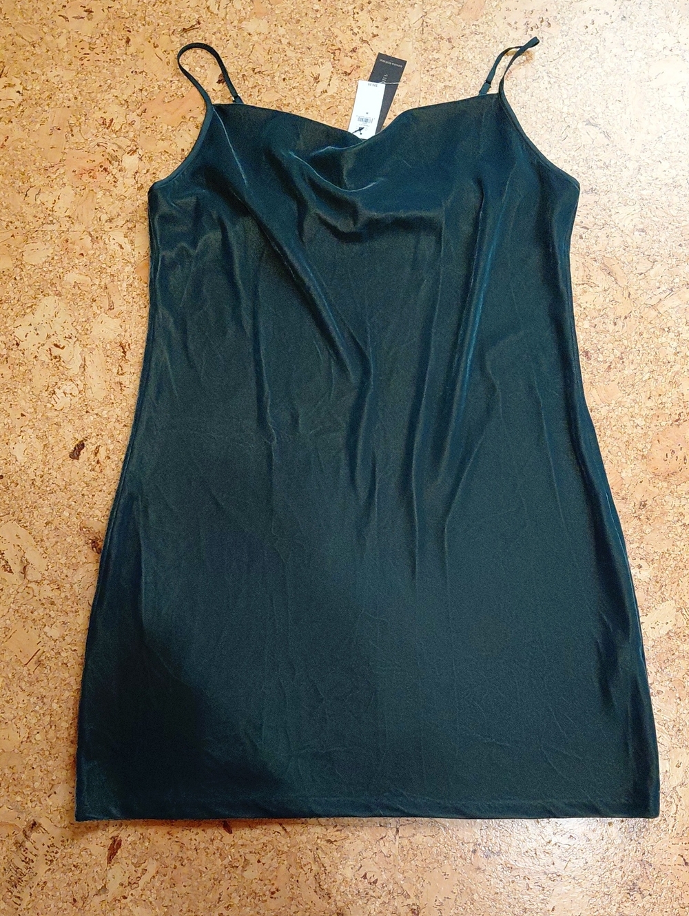 Banana Republic Emerald Green Velvet Mini Slip Dress Size M NWT